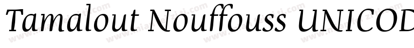 Tamalout Nouffouss UNICODE字体转换